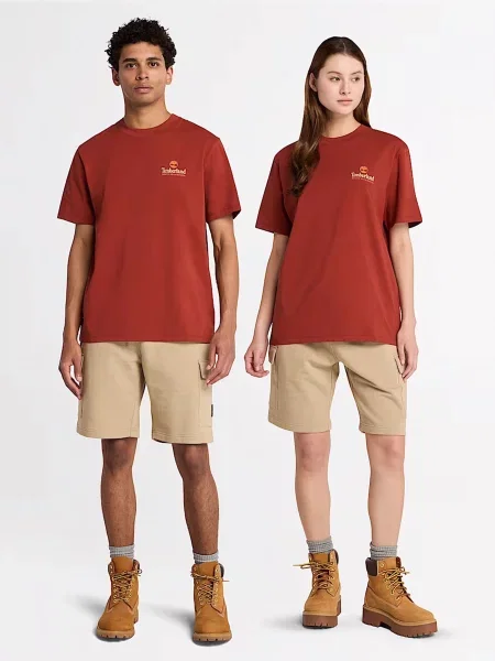 Футболка Timberland бордовая