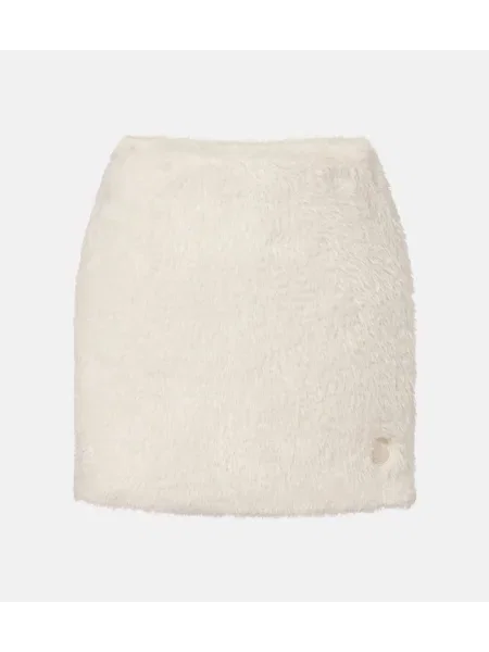 Sztuczne futro spódnica Moncler biała