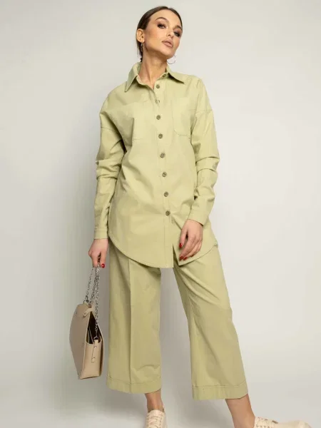 Лляна Сорочка RiMari світло-зелений зелена