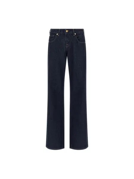 7 For All Mankind Jeansy Kobieta Jeansy o prostym krojuy niebieski