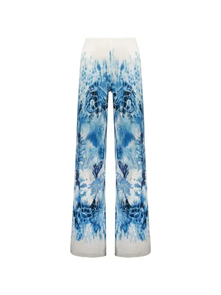 Pantaloni Alberta Ferretti cu imagine albastru