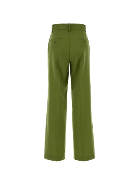 Pantaloni palazzo Weekend Max Mara de lână verde
