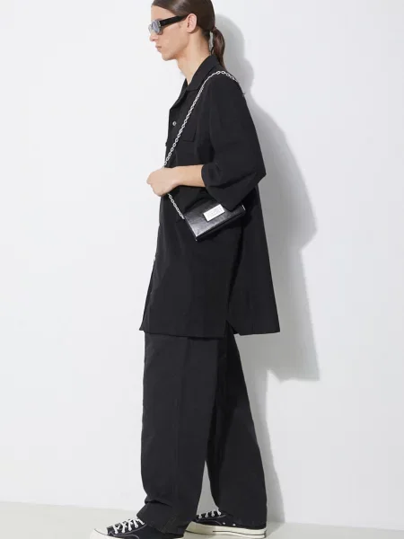 Πουκάμισο Rick Owens Magnum Tommy Shirt ανδρικό μαύρο