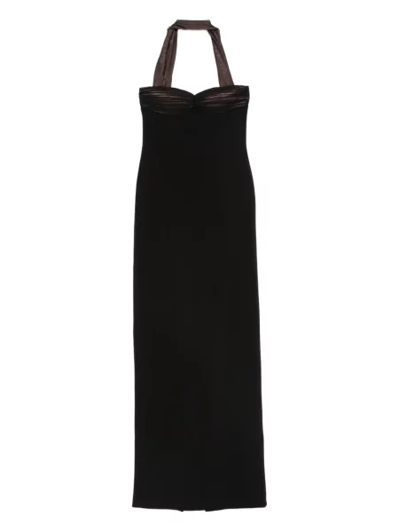 Rochie Retrofete cu gât halter de costum negru