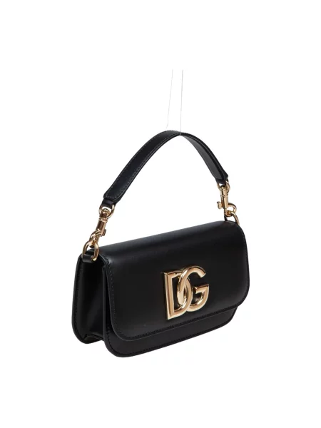 Mała torebka skórzana Dolce&gabbana skórzana biznesowa czarna