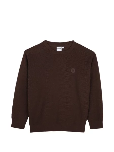 Sweter dziecięcy Bosswear brązowy