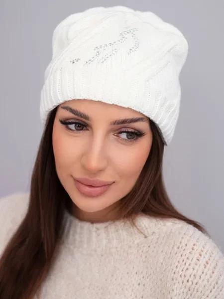 Căciulă Kesi de cristal alb
