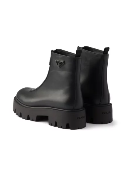 Botki Prada skórzane czarne