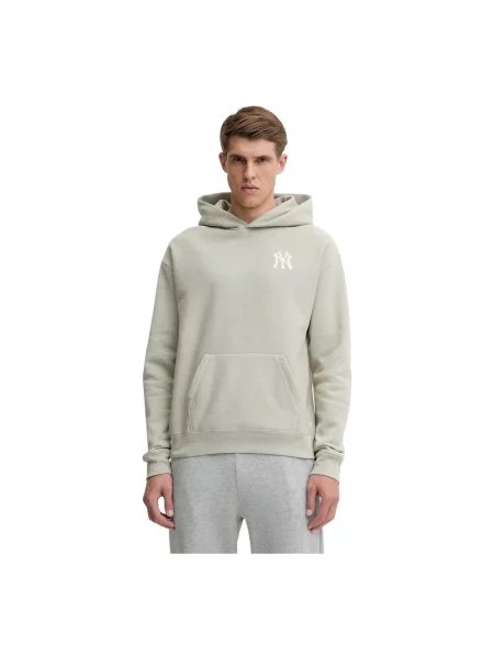 47 brand bluza MLB New York Yankees z kapturem gładka beżowy