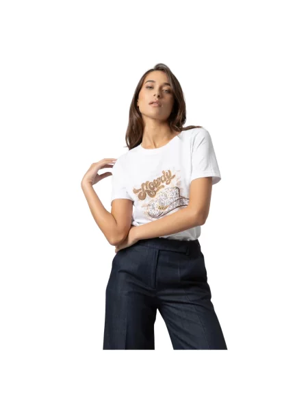 Koszulka Kocca z krótkim rękawem elegancka biała