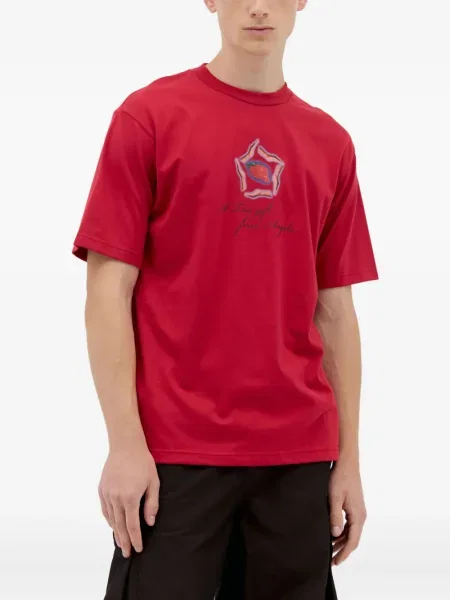 Tricou Ice & Techno cu imagine roșu
