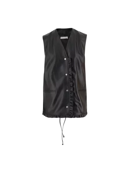 Kamizelka Niccolò Pasqualetti skórzana czarna