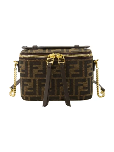 Torebka bucket Fendi brązowa