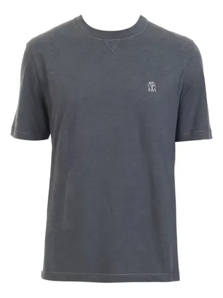 Tricou Brunello Cucinelli cu autograf gri