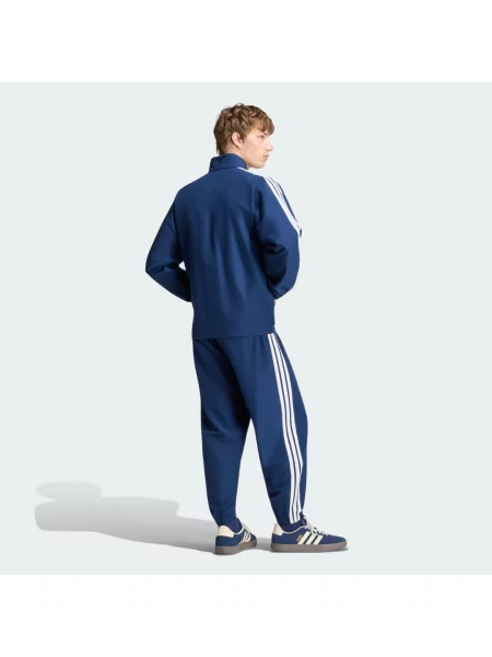 Pruhovaná tepláková souprava Adidas bílá