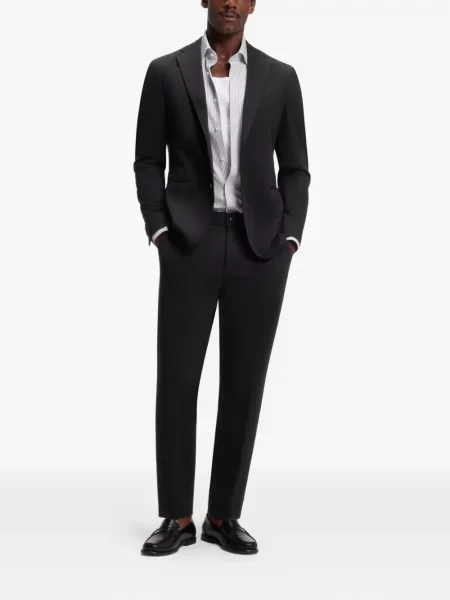 Cu centură pantaloni Boss negru