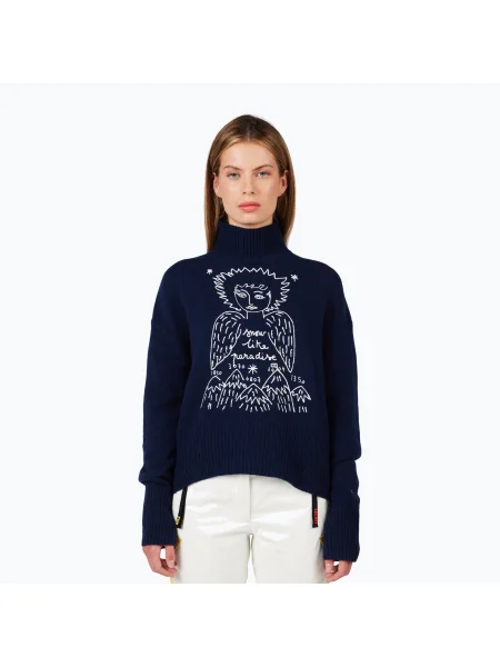 Pulover pentru femei Rossignol JCC Snow Angels Pull cosmic blue albastru