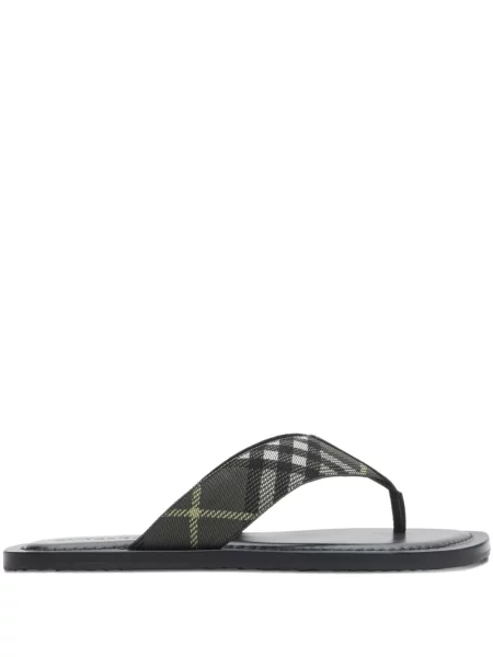 Sandale Burberry în carouri verde