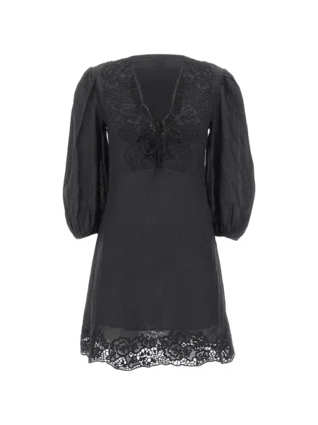Rochie Boss cu broderie negru
