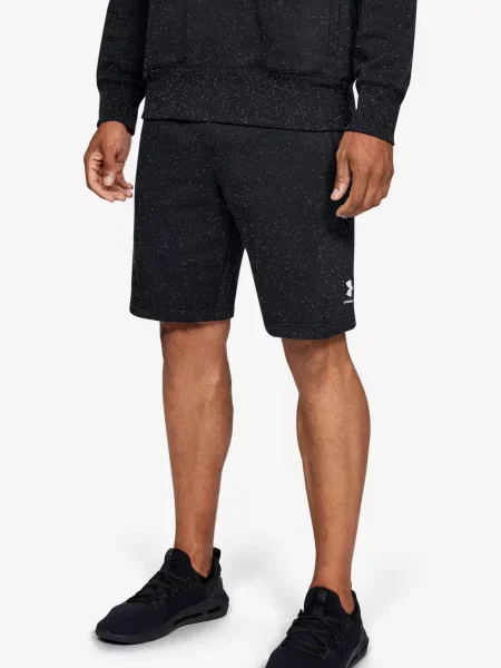 Scurt pantaloni scurți Under Armour din fleece negru
