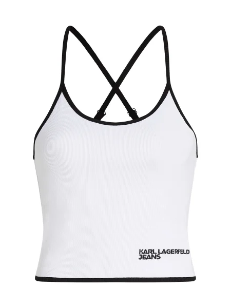 Tricou Karl Lagerfeld Jeans alb