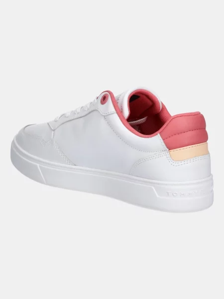 Kožené tenisky Tommy Hilfiger ESSENTIAL ELEVATED COURT SNEAKER bílá