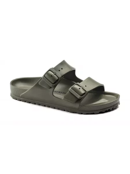 Klapki Birkenstock na ramiączkach zielone