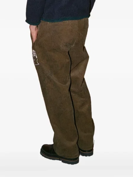 Pantaloni Brooks Brothers plisate maro