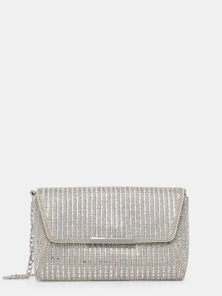 Чанта тип портмоне Aldo сребристо