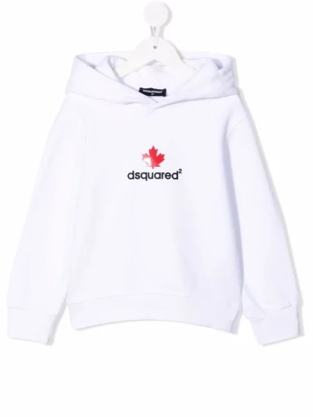 Bluza z kapturem dziecięca Dsquared2 biała