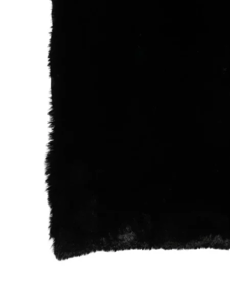 Fular Max Mara cu blană negru