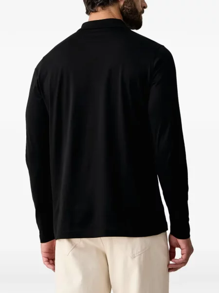 Lung tricou polo Karl Lagerfeld negru