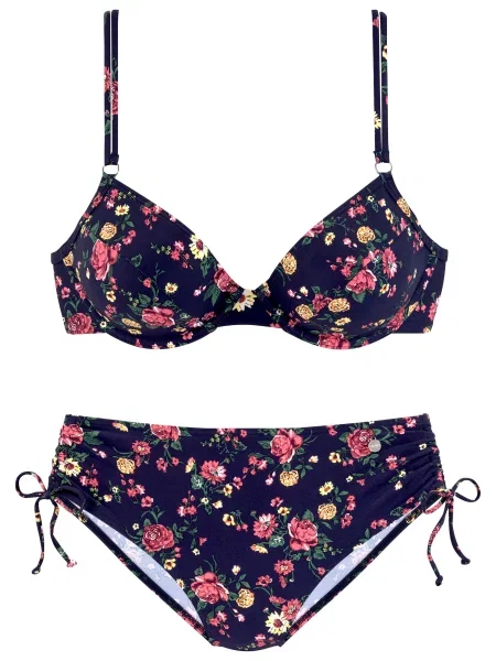 LASCANA Costum de baie două piese albastru