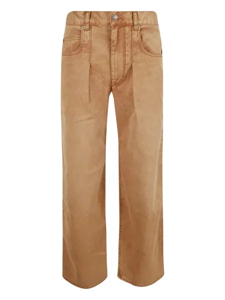 Pantaloni Isabel Marant plisate maro