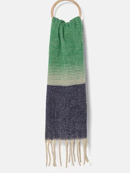 Шал Answear Lab дамски с десен зелено