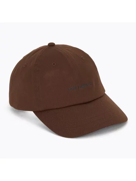 Kšiltovka New Balance 6 Panel Linear Logo richoak hnědá