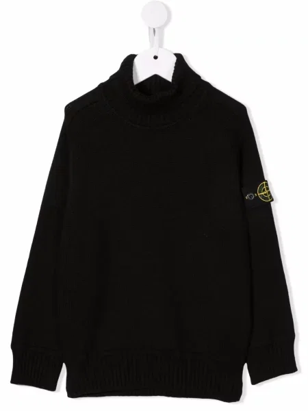 Sweter dziecięcy Stone Island czarny