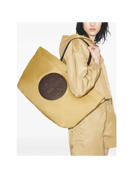 Shopperka Tory Burch beżowa