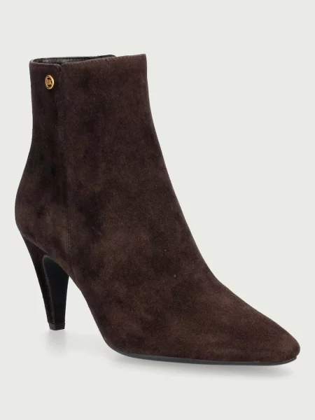 Michael Kors Botine cu subțire Daniela | piele întoarsă maro