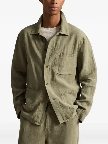 Mănuși Polo Ralph Lauren din piele de căprioară cu șireturi cu vârf închis albastru