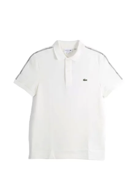 Pólóing Lacoste autogrammal fehér