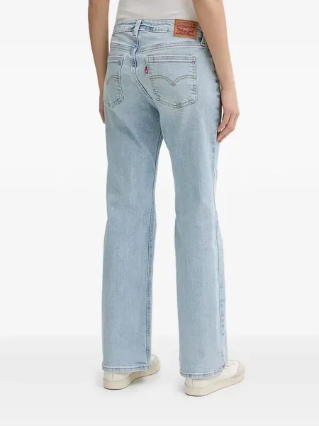 Curea Levi's® cu broderie cu cataramă cu dungi albastru