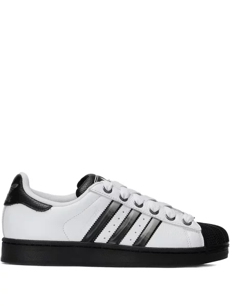 Sneakerși Adidas Superstar cu dungi alb