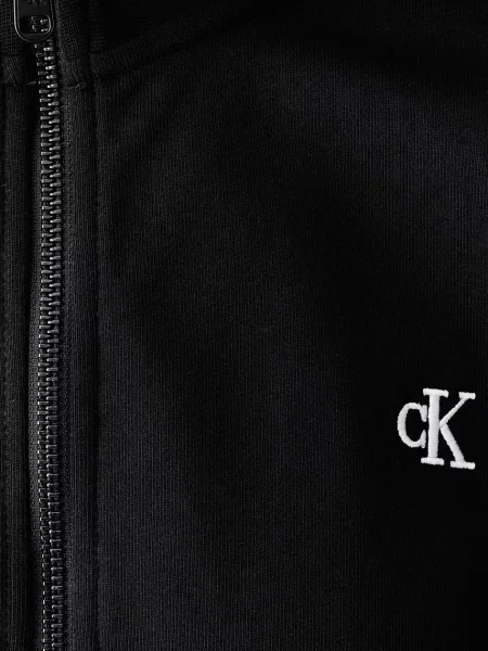 Суичър с цип Calvin Klein Jeans черно