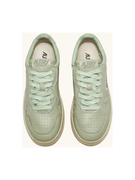 Sneakersy Autry skórzane zielone