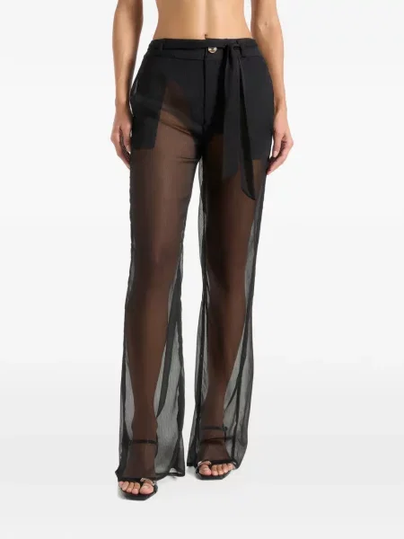 Cu centură pantaloni Manière De Voir negru