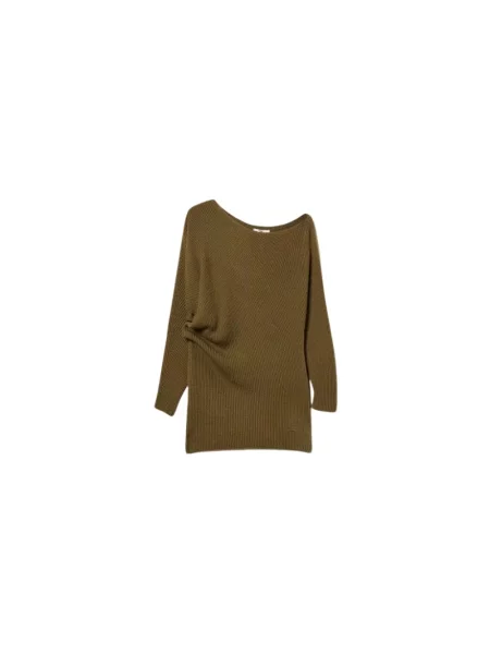 Sweter Twinset wełniany zielony