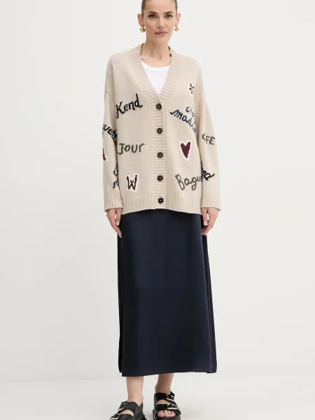 Спідниця Weekend Max Mara ANGELO maxi розкльошена синій