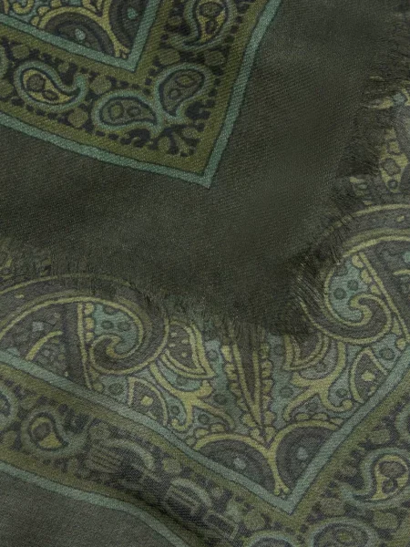 Fular Etro din cașmir verde