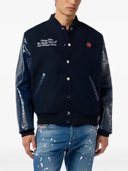 Geacă bomber Philipp Plein albastru